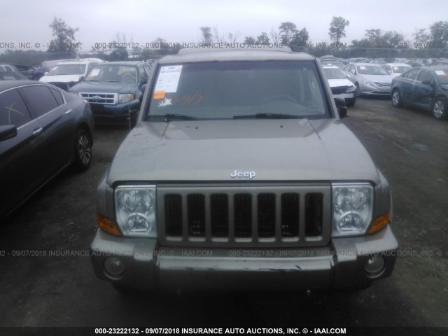 1J8HG48K16C273735 - 2006 JEEP COMMANDER Qızıl foto 6