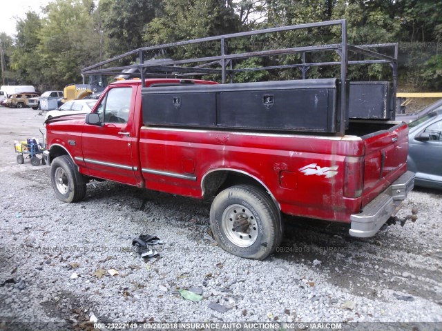 2FTHF36H6TCA04051 - 1996 FORD F350 RED photo 3