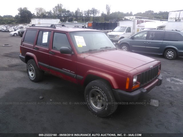 1J4FF68S3XL524036 - 1999 JEEP CHEROKEE SPORT/CLASSIC RED photo 1