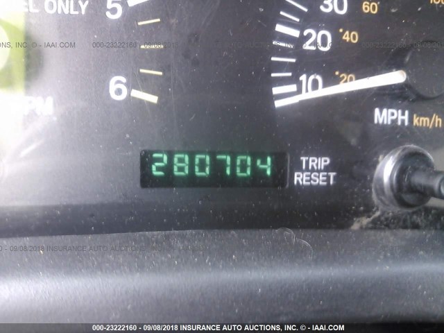 1J4FF68S3XL524036 - 1999 JEEP CHEROKEE SPORT/CLASSIC წითელი ფოტო 7