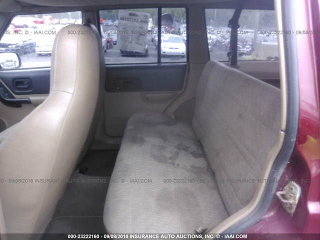 1J4FF68S3XL524036 - 1999 JEEP CHEROKEE SPORT/CLASSIC წითელი ფოტო 8