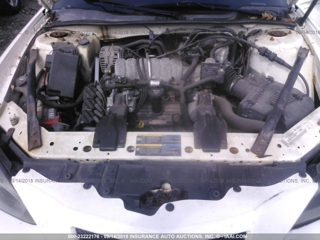 2G2WP522951205558 - 2005 PONTIAC GRAND PRIX WHITE photo 10