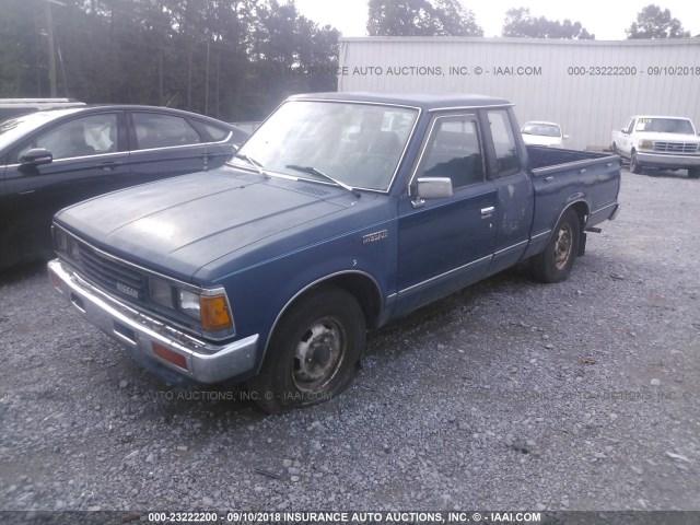 1N6ND06S3EC347540 - 1984 DATSUN 720 KING CAB BLUE photo 2