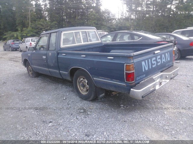 1N6ND06S3EC347540 - 1984 DATSUN 720 KING CAB BLUE photo 3