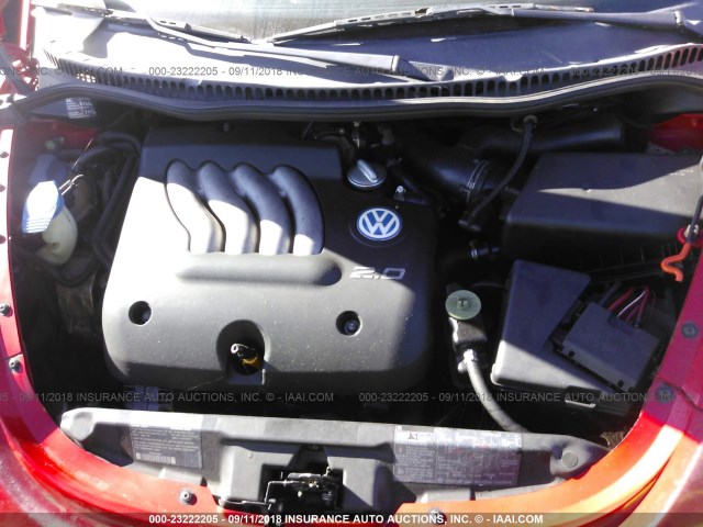 3VWBB61C4WM003811 - 1998 VOLKSWAGEN NEW BEETLE 红色 照片 10