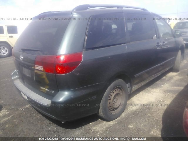 5TDZA23C65S236503 - 2005 TOYOTA SIENNA CE/LE 绿色 照片 4