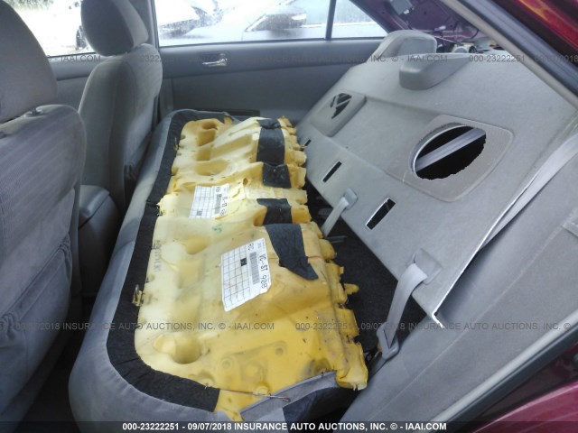 4T1BF32K45U091602 - 2005 TOYOTA CAMRY LE/XLE/SE 勃艮第红 照片 8