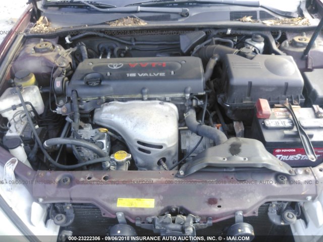 4T1BE30K63U243057 - 2003 TOYOTA CAMRY LE/XLE/SE Бордовый фото 10