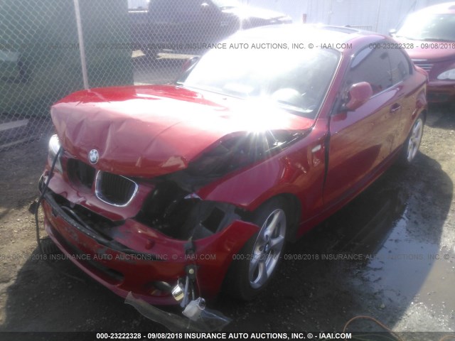 WBAUP9C57CVL91306 - 2012 BMW 128 I RED photo 2