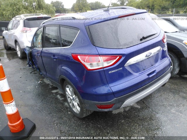 1FMCU9J94FUB62035 - 2015 FORD ESCAPE TITANIUM BLUE photo 3