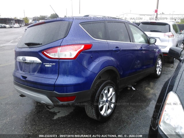 1FMCU9J94FUB62035 - 2015 FORD ESCAPE TITANIUM BLUE photo 4