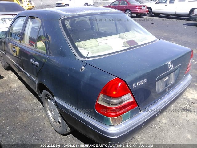 WDBHA28EXTF446877 - 1996 MERCEDES-BENZ C 280 GREEN photo 3