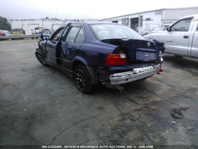 WBACC0322VEK22810 - 1997 BMW 318 I AUTOMATIC BLUE photo 3