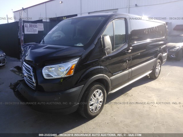 1FTYE1YM2HKA47807 - 2017 FORD TRANSIT T-150 BLACK photo 2