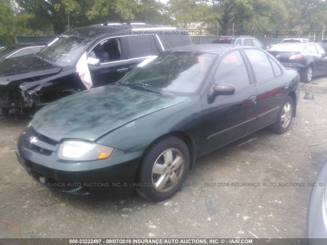 1G1JF54F637354267 - 2003 CHEVROLET CAVALIER LS GREEN photo 2