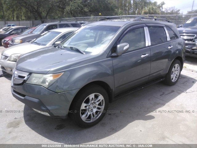 2HNYD28317H534464 - 2007 ACURA MDX TECHNOLOGY GRAY photo 2