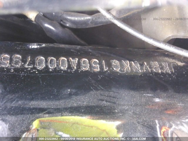 JKBVNKG156A000795 - 2006 KAWASAKI VN1600 G BLACK photo 10