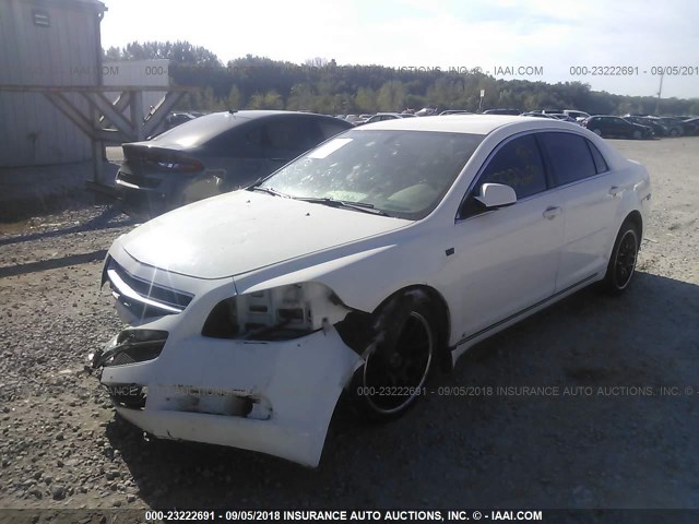 1G1ZH57B484282872 - 2008 CHEVROLET MALIBU 1LT თეთრი ფოტო 2