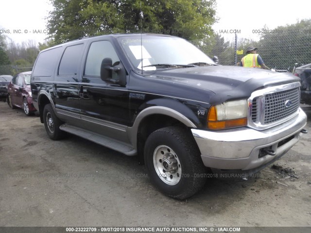 1FMNU43S7YEE00632 - 2000 FORD EXCURSION LIMITED BLACK photo 1