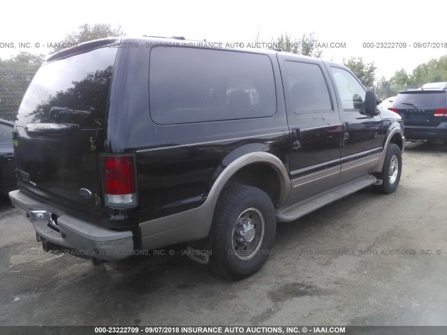 1FMNU43S7YEE00632 - 2000 FORD EXCURSION LIMITED BLACK photo 4
