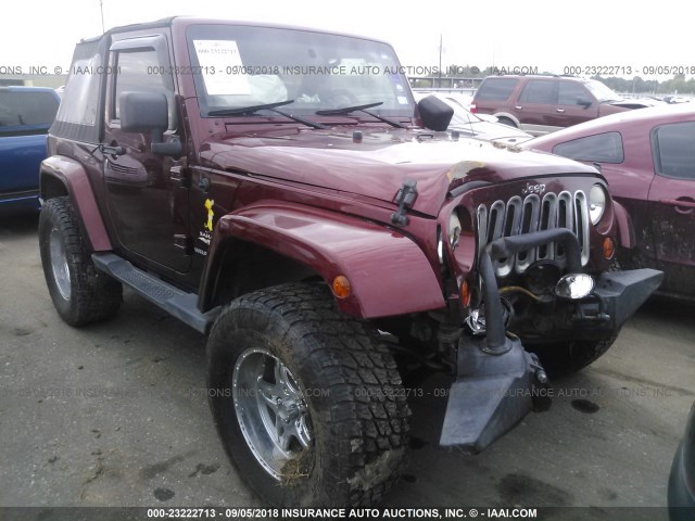 1J4FA541X8L566811 - 2008 JEEP WRANGLER SAHARA RED photo 1