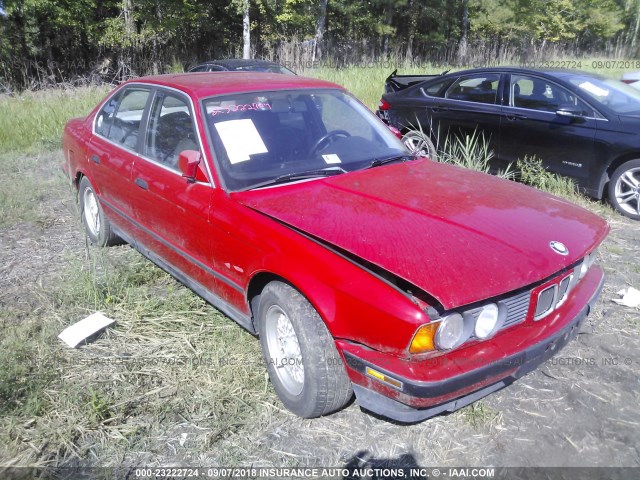 WBAHD2311K2094403 - 1989 BMW 535 I AUTOMATIC RED photo 1