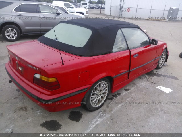 WBABK7327VET62326 - 1997 BMW 328 IC RED photo 4