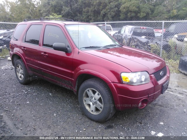 1FMCU94165KB05724 - 2005 FORD ESCAPE LIMITED RED photo 1