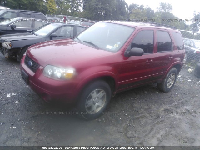 1FMCU94165KB05724 - 2005 FORD ESCAPE LIMITED RED photo 2