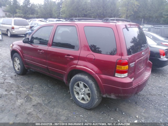 1FMCU94165KB05724 - 2005 FORD ESCAPE LIMITED RED photo 3