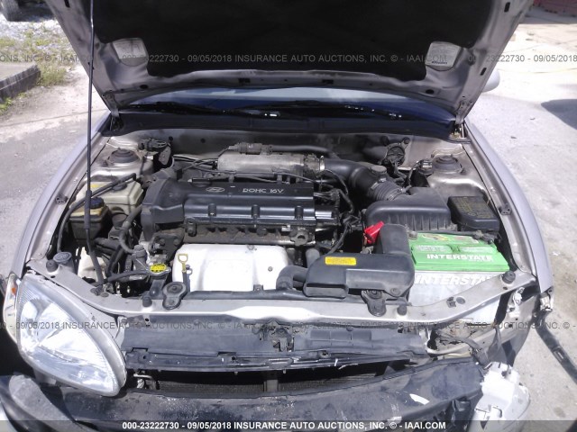 KMHJF35F1YU909432 - 2000 HYUNDAI ELANTRA GLS SILVER photo 10