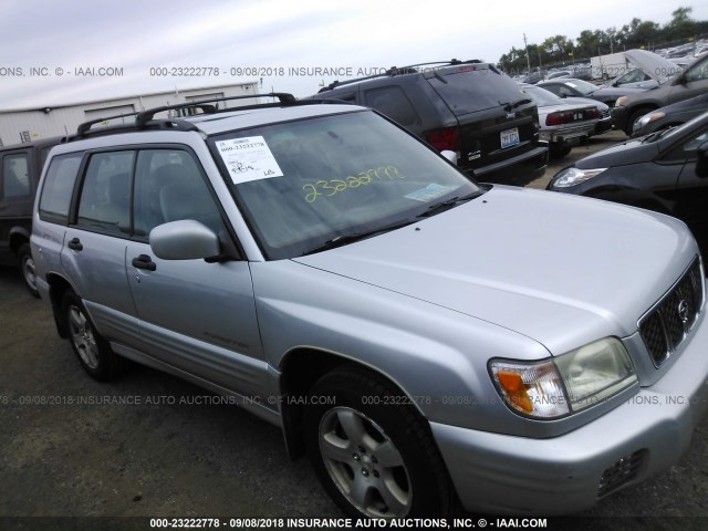 JF1SF65672G749644 - 2002 SUBARU FORESTER S SILVER photo 1