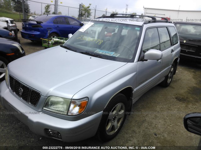 JF1SF65672G749644 - 2002 SUBARU FORESTER S SILVER photo 2