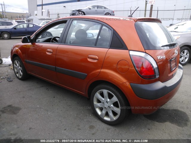 KNADE163286314166 - 2008 KIA RIO 5 SX ORANGE photo 3