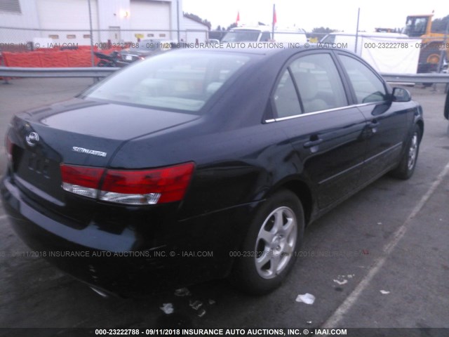 5NPEU46F36H065739 - 2006 HYUNDAI SONATA GLS/LX BLUE photo 6