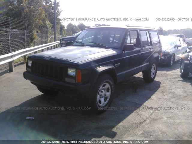 1J4FT68S4TL228221 - 1996 JEEP CHEROKEE SPORT/CLASSIC შავი ფოტო 2