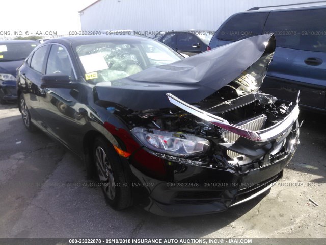 19XFC2F74JE016681 - 2018 HONDA CIVIC EX BLACK photo 1
