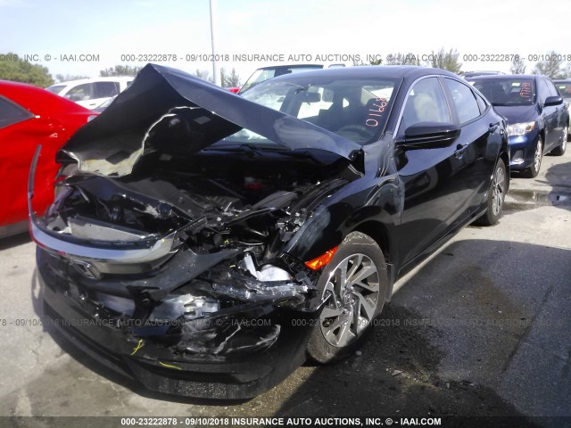 19XFC2F74JE016681 - 2018 HONDA CIVIC EX BLACK photo 2