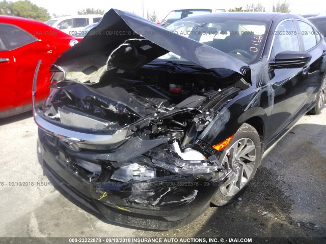 19XFC2F74JE016681 - 2018 HONDA CIVIC EX BLACK photo 6