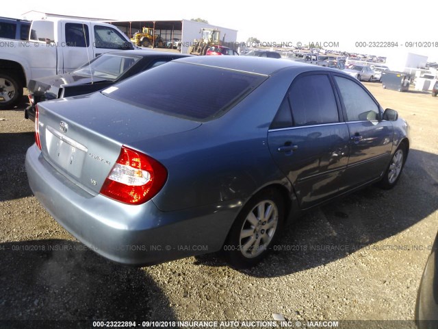 4T1BF30K92U504760 - 2002 TOYOTA CAMRY LE/XLE/SE Light Blue photo 4