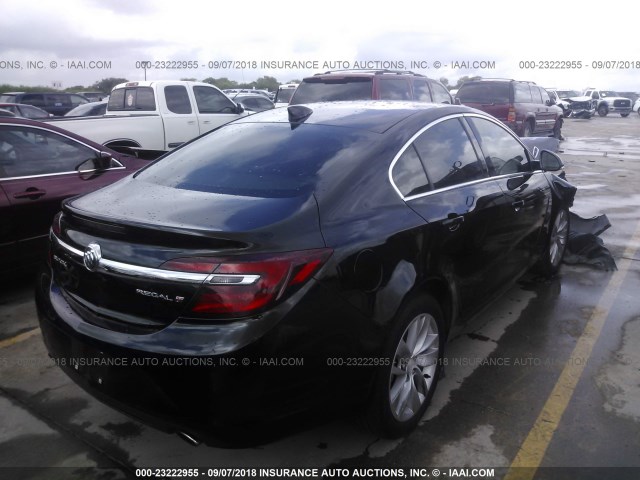 2G4GK5EX3F9163991 - 2015 BUICK REGAL BLACK photo 4