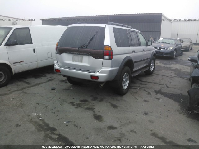 JA4LS21H02J044109 - 2002 MITSUBISHI MONTERO SPORT ES/SPORT LS SILVER photo 4