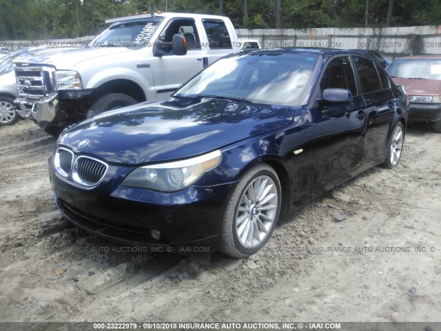 WBANB33545CN65511 - 2005 BMW 545 I Navy photo 2