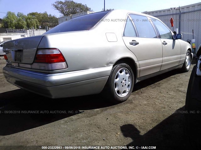 WDBGA43G9VA361769 - 1997 MERCEDES-BENZ S 420 GOLD photo 4