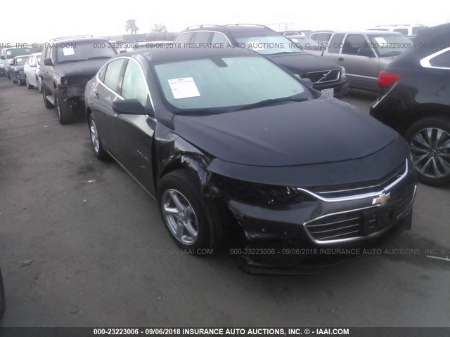 1G1ZB5ST2HF266949 - 2017 CHEVROLET MALIBU LS 灰色 照片 1