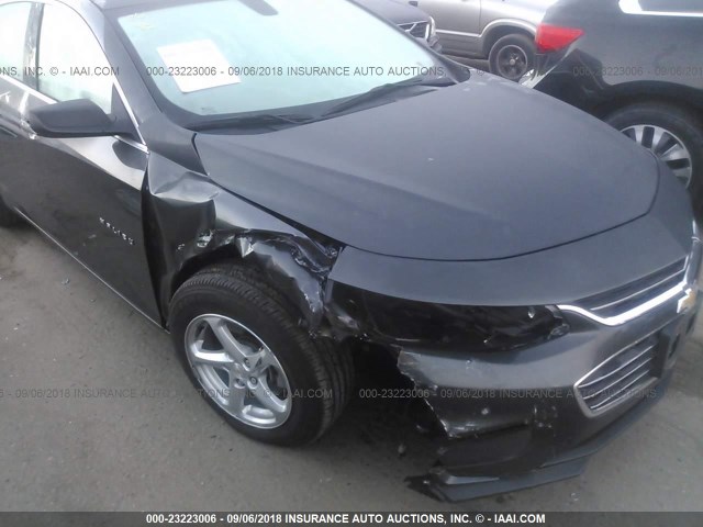 1G1ZB5ST2HF266949 - 2017 CHEVROLET MALIBU LS 灰色 照片 6