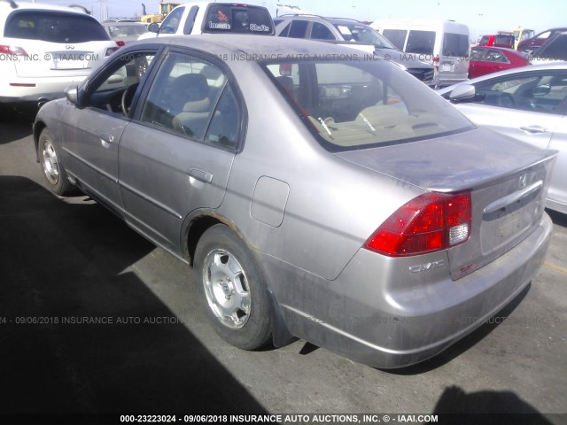 JHMES95673S026331 - 2003 HONDA CIVIC HYBRID GOLD photo 3