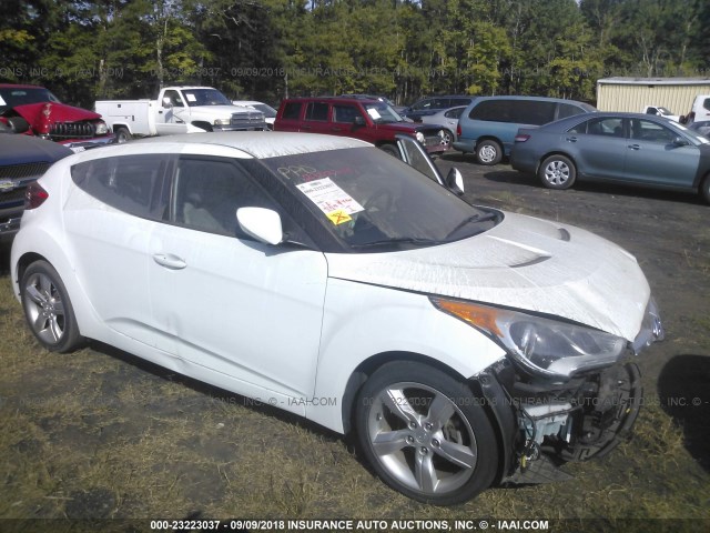 KMHTC6AD8EU207787 - 2014 HYUNDAI VELOSTER WHITE photo 1