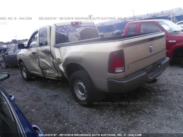 1D7RV1GP8BS559780 - 2011 DODGE RAM 1500 TAN photo 3