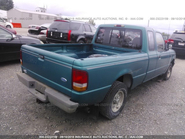 1FTCR14AXPTA52109 - 1993 FORD RANGER SUPER CAB GREEN photo 4